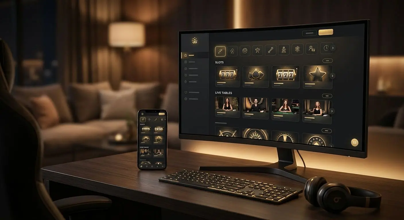 Interfaccia del Bwin Casino con sezioni giochi e live su desktop e mobile