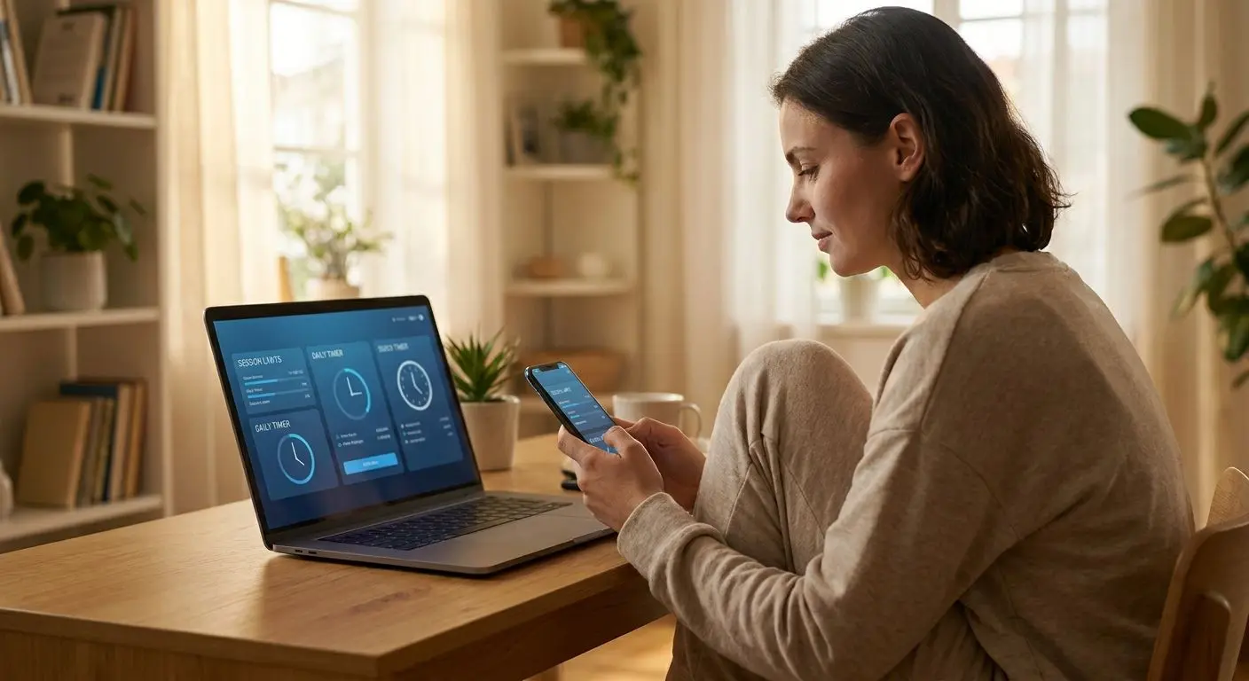 Controllo di tempo e limiti su dispositivo digitale