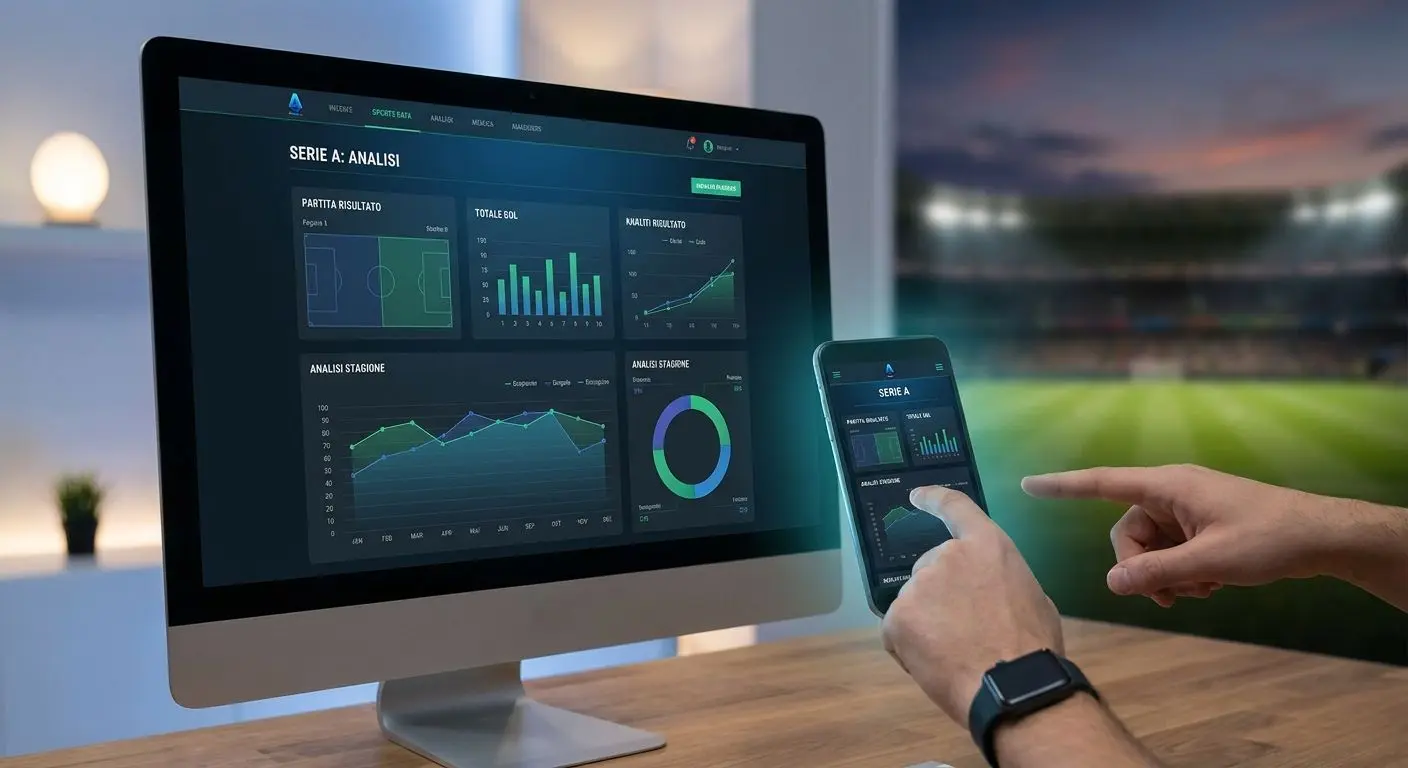 Interfaccia digitale con sezione Serie A e diversi mercati evidenziati